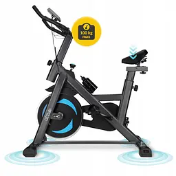 Велотренажер спінінговий (спінбайк) 4FIZJO Ultra SBIKE02 Black/Blue (P-5905973401647) - мініатюра 2