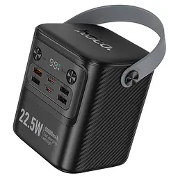 Портативний ЗП Power Bank Hoco J152 Tough 22.5W+PD20W 80000 mAh Black - мініатюра 4
