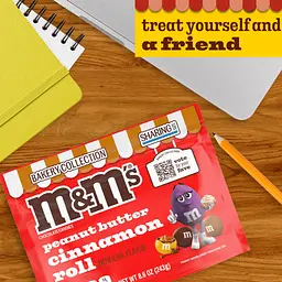 Драже M&M's Peanut Butter Cinnamon Roll Chocolate Candy 243г - мініатюра 5