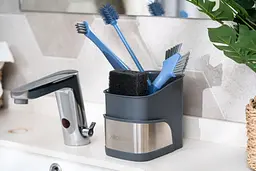 Органайзер для щіток Ardesto Minimalism 15 х 10 х 13.5 см сірий (ARHB3101GS) - мініатюра 13