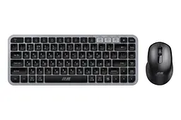 Комплект бездротова клавіатура та миша 2E MK-430 Grey-Black WL/BT, EN/UK