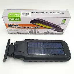 Ліхтар вуличний акумуляторний світильник 2200mA на сонячній батареї LED Solar Street Light BL BK98 COB - мініатюра 7