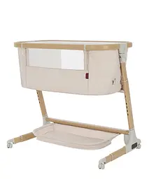 Дитяче ліжечко Carrello Prima CRL16503 Honey Beige електронне укачування 6 рівнів висоти матрац Bluetooth