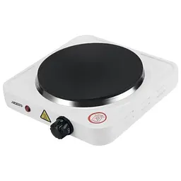 Настільна плита Ardesto ECS-J115W, білий, 1500W, електрична, 5 режимів, 1 конфорка, емаль, індикатор нагрівання