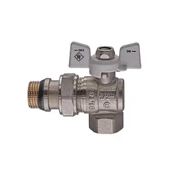 Кран кульовий з американкою Nolf classic 1/2" кутовий NFC.983-06 (NF3162) - мініатюра 2