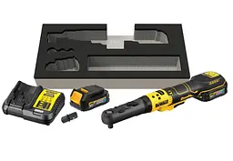 Гайкокрут кутовий - ключ-храповик акумуляторний DeWalt з АКБ та ЗП DCF510E2G - мініатюра 5