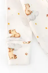Комбинезон на молнии для новорождённых Baby Capybara из натурального хлопка интерлок - миниатюра 5