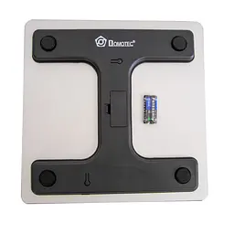 Підлогові ваги електронні Domotec MS-1604 Білі з чорним малюнком, ваги домашні підлогові (NS) - мініатюра 2