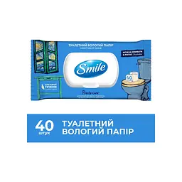 Туалетний папір Smile Procto Care Вологий 40 аркушів (4823071666076)