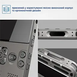 Диктофон цифровий професійний з активацією голосом Nectronix V35, пам'ять 8 Гб, SD карти до 64 Гб, таймер, MP3 (100551) - мініатюра 4