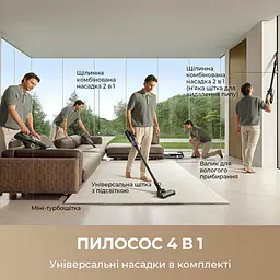 Бездротовий миючий пилосос Dreame H14 DUAL 4 в 1 - мініатюра 4
