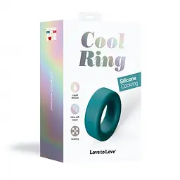 Ерекційне кільце Love To Love Cool Ring Teal Me широке - мініатюра 6