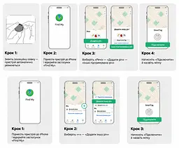 Трекер для пошуку речей UGREEN FineTrack Mini CM520 AirTag пошукова мітка Bluetooth 5.2 Apple Find My для iPhone та iPad без підтримки Android звуковий пошук 80 дБ сповіщення про залишені речі спільний доступ з iOS 17.0 або новішою можливість увімкнути сповіщення про повторне виявлення зі змінною батарейкою CR2032 чорний (60387) - мініатюра 9