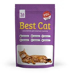Силікагелевий наповнювач Best Cat Purple Lawender для котячого туалету з запахом лаванди 3.6 л