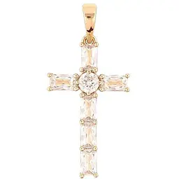 Кулон Xuping Позолота 18K "Хрест з цирконієм» для ланцюжка до 6мм (262405)