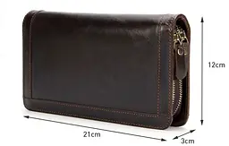 Чоловічий шкіряний клатч Vintage 21,5х12х4 см sum0012838 - мініатюра 7