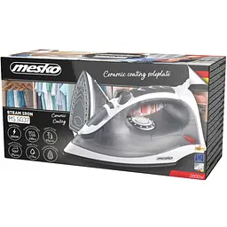 Праска Mesko MS 5037 grey 2800Вт/ 170 мл/ кераміка/ сухе прасування/ сіра - мініатюра 6