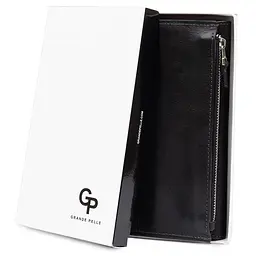 Шкіряне портмоне GRANDE PELLE 19,5х11х2 см acs0018655 - мініатюра 6