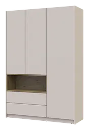 Шафа для одягу з нішею Doros Дейл Кашемір/Дуб Артізан 3 ДСП 150х52х220 (80737726) - мініатюра 4