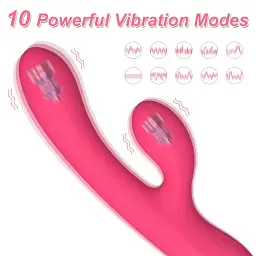 Жіночий вібратор Кролик G Spot Вібратор 10 потужних режимів для жінок Стимулятор Секс-іграшка для жінок - мініатюра 3