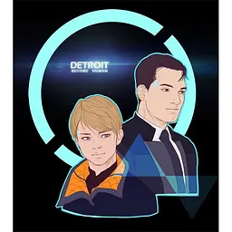 Кухоль GeekLand Детройт: Стати людиною Detroit: Become Human арт Коннор і Кера DB.01.015 330 мл білий - мініатюра 2