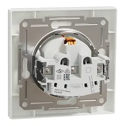 Розетка Schneider Electric ASFORA зі штор. біла (EPH2900221) - мініатюра 3