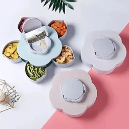 Тарілка - органайзе що обертається манежниця  фруктовниця Flower Candy Box - мініатюра 2