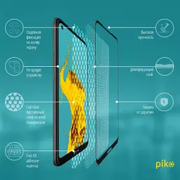 Скло захисне Piko Full Glue Nokia 3.4 (1283126511530) - миниатюра 3