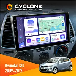 Штатна магнітола Hyundai i20 2009-2012 Cyclone C9-011 4x64, DSP Cyclone (НФ-00007006)
