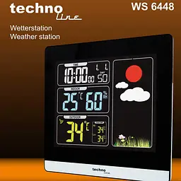 Метеостанція Technoline WS6448 Black (WS6448), Чорний - мініатюра 7