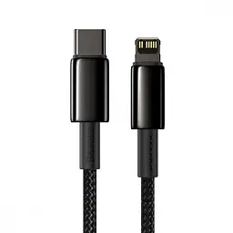 Кабель Baseus Tungsten Gold Fast Charging Type-C to Lightning PD 20W (1m) black (CATLWJ-01)