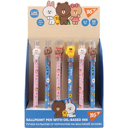 Ручка кулькова Yes Line Friends 0.7 мм синя (412174) - мініатюра 4