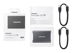 Накопичувач зовнішній SSD 4TB Samsung T7 Titan Gray (MU-PC4T0T/WW) - мініатюра 7