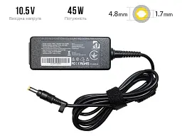 Блок живлення для ноутбука 1stCharger Sony 10.5V 45W 4.3A 4.8x1.7мм (AC1STSO45WB3) - мініатюра 2
