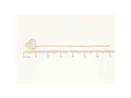 Сережки Xuping протяжки TTM Stainless Steel 14К "Сердечка з ланцюжками" 7,1см (334491) - мініатюра 2