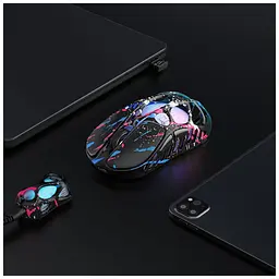 Мишка GravaStar Mercury X Pro 8K RGB Wireless/Bluetooth/USB Neon Graffiti (GS_X_PRO_CG_BLK) - мініатюра 6