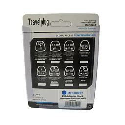 Перехідник US/UK/AU to EU Dynamode (EU Adapter black) - мініатюра 6