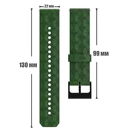 Ремінець Primolux Dimond силіконовий для годинника Xiaomi Watch S4 - Army Green - мініатюра 5