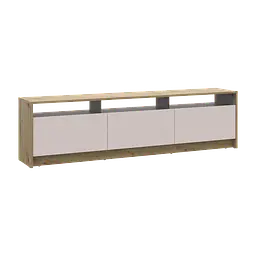 Тумба ТВ Doros U3 Дуб Артізан/Кашемір ДСП 180х33х43 (41516203) - мініатюра 3