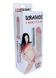 Вібратор B - Series Real Uranos 7", 21 см (тілесний) - мініатюра 7