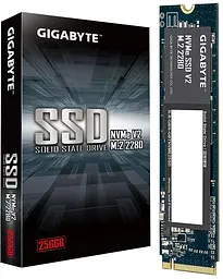 Накопичувач SSD 256GB Gigabyte NVMe SSD V2 M.2 PCIe 3.0 x4 3D NAND TLC (G3NVMEV2256G) - мініатюра 3