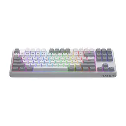 Клавіатура Hator Rockfall 3 Mecha TKL QMK/VIA Orange Wireless White (HTK851UA) - мініатюра 2