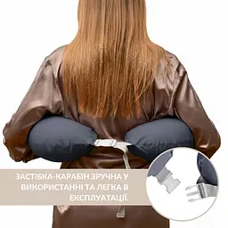 Подушка для годування Sei Design диванчик темно-сірий 60х70х16 см (8000036177_темно-сірий) - мініатюра 7