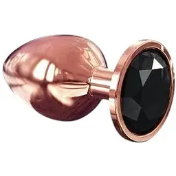 Золота металева анальна пробка із кристалом Dorcel Diamond Plug L