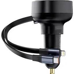 Автомобільний зарядний пристрій Baseus Enjoyment Pro 60W Retractable Black (C00057802111-02) [169691] - мініатюра 6