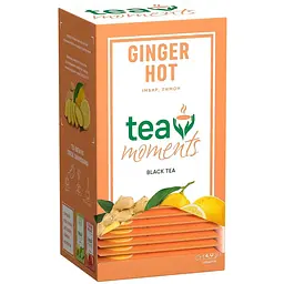 Чай чорний Tea Moments Ginger Hot, з імбиром та лимоном, 25 пакетиків (923179) - мініатюра 2