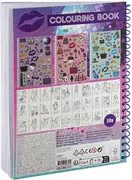 Розмальовка Besties А4 з наклейками та олівцями (961002) - мініатюра 2