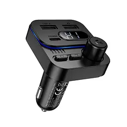 АЗП з FM-модулятором BOROFONE BC61 Ocean 45W(1A1C) car BT FM transmitter Black