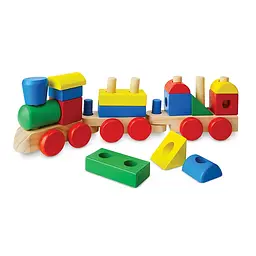 Дерев'яний поїзд з кубиків Melissa&Doug (MD572) - мініатюра 3