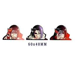 Голографічна наклейка Наруто Саске та Ітачі Naruto Sasuke Itachi